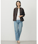 【洗える】BASIC STRETCH DENIM ボーイフィット デニム