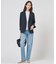 【洗える】BASIC STRETCH DENIM ボーイフィット デニム