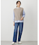 【洗える】BASIC STRETCH DENIM ボーイフィット デニム