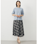 【WEB限定カラーあり・洗える】SOFT SHEER チェック フレア スカート