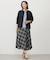 【WEB限定カラーあり・洗える】SOFT SHEER チェック フレア スカート