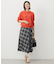 【WEB限定カラーあり・洗える】SOFT SHEER チェック フレア スカート
