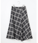 【WEB限定カラーあり・洗える】SOFT SHEER チェック フレア スカート