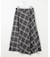 【WEB限定カラーあり・洗える】SOFT SHEER チェック フレア スカート