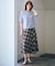 【WEB限定カラーあり・洗える】SOFT SHEER チェック フレア スカート