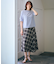 【WEB限定カラーあり・洗える】SOFT SHEER チェック フレア スカート
