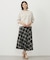 【WEB限定カラーあり・洗える】SOFT SHEER チェック フレア スカート