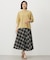 【WEB限定カラーあり・洗える】SOFT SHEER チェック フレア スカート