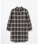 【WEB限定カラーあり・洗える】SOFT SHEER チェック ロング シャツ