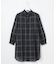【WEB限定カラーあり・洗える】SOFT SHEER チェック ロング シャツ