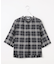 【WEB限定カラーあり・洗える】SOFT SHEER チェック キーネック ブラウス
