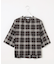 【WEB限定カラーあり・洗える】SOFT SHEER チェック キーネック ブラウス