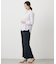 【WEB限定・洗える】ストライプ シャーリング ブラウス