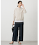【WEB限定・洗える】ストライプ シャーリング ブラウス