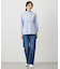【WEB限定・洗える】ストライプ シャーリング ブラウス