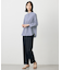 【WEB限定・洗える】ストライプ シャーリング ブラウス
