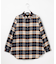 コットン起毛タータンチェック シャツ ブラウス