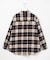 コットン起毛タータンチェック シャツ ブラウス
