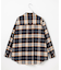 コットン起毛タータンチェック シャツ ブラウス