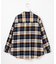 コットン起毛タータンチェック シャツ ブラウス