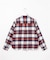 コットン起毛タータンチェック ショート丈 シャツ ブラウス