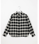 コットン起毛タータンチェック ショート丈 シャツ ブラウス
