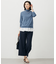 【洗える】Shineシャンブレーツイル クロップド パンツ