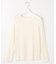 【WEB限定・洗える】シアーストレッチフライス クルーネック シアー カットソー