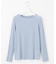 【WEB限定・洗える】シアーストレッチフライス クルーネック シアー カットソー