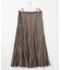 ライトマイクロスエード プリーツ スカート