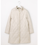 【WEB限定カラーあり・洗える・2way】コンパクトタフタキルティング  フーデッド コート