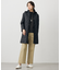【WEB限定カラーあり・洗える・2way】コンパクトタフタキルティング  フーデッド コート