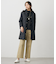 【WEB限定カラーあり・2way】コンパクトタフタキルティング  フーデッド コート