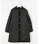 【WEB限定カラーあり・2way】コンパクトタフタキルティング  フーデッド コート