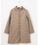 【WEB限定カラーあり・洗える・2way】コンパクトタフタキルティング  フーデッド コート