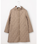 【WEB限定カラーあり・2way】コンパクトタフタキルティング  フーデッド コート