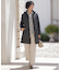 【WEB限定カラーあり・洗える・2way】コンパクトタフタキルティング  フーデッド コート