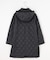 【WEB限定カラーあり・2way】コンパクトタフタキルティング  フーデッド コート