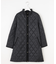 【WEB限定カラーあり・2way】コンパクトタフタキルティング  フーデッド コート