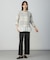 【洗える】Wooly Stretch Plaid ニット