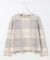 【洗える】Wooly Stretch Plaid ニット