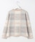 【洗える】Wooly Stretch Plaid ニット