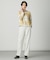 【洗える】Wooly Stretch Plaid ニット