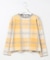 【洗える】Wooly Stretch Plaid ニット