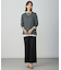 【洗える】WORETED WOOL BLEND クルーネック ニット