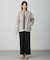 【洗える】WORETED WOOL BLEND クルーネック ニット