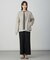 【洗える】WORETED WOOL BLEND クルーネック ニット