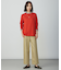 【洗える】WORETED WOOL BLEND クルーネック ニット
