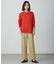 【洗える】WORETED WOOL BLEND クルーネック ニット