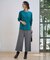 【洗える】WORETED WOOL BLEND クルーネック ニット